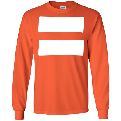 Equals Sign T-shirt Equality Symbol Feminism Orange