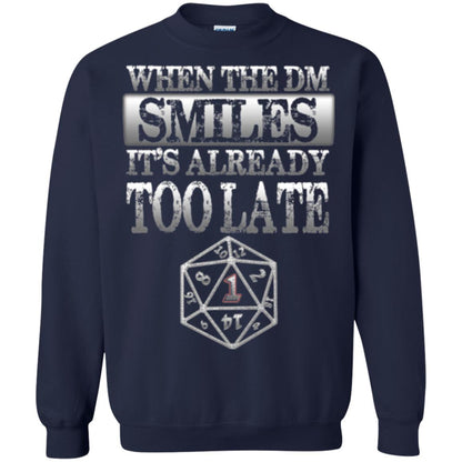 When The Dm Smiles It_s Too Late T-shirt Navy