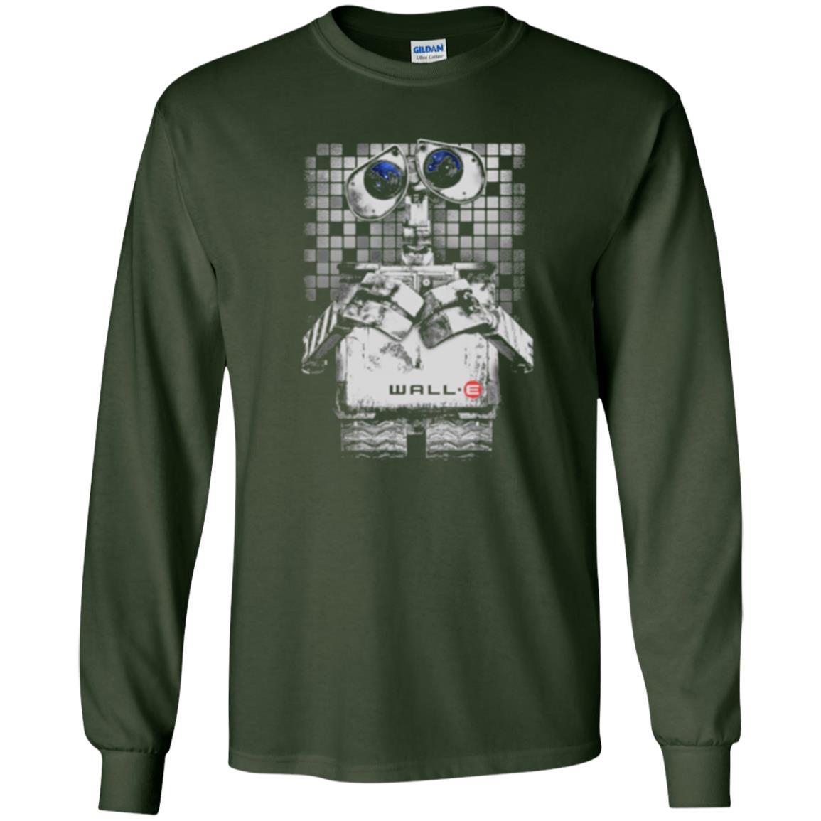 Film T-shirt Wall-e Tile Portrait Graphic Forest Green