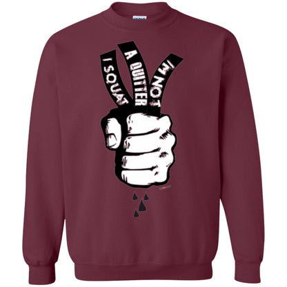 Fitnoquit T-shirt Im Not A Quitter Im Squat Gym Maroon