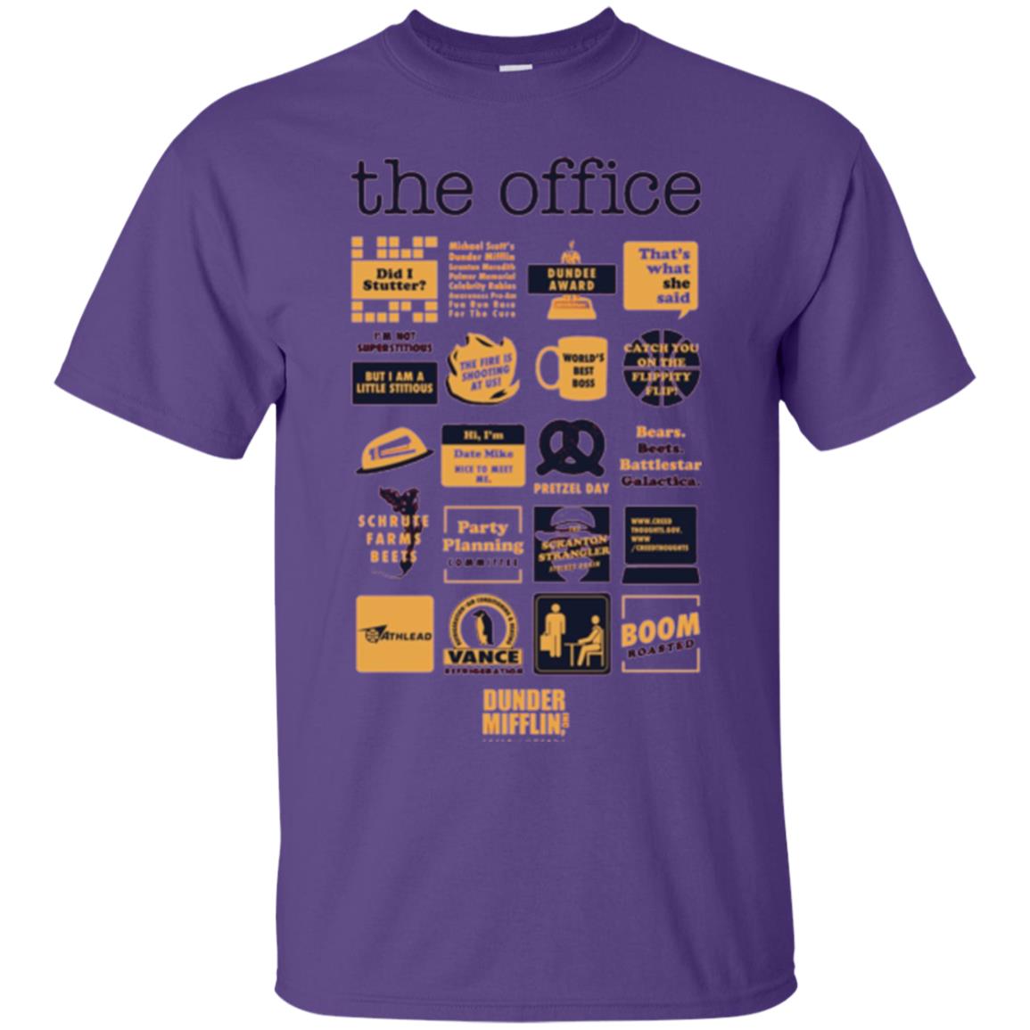 The Office T-shirt Purple