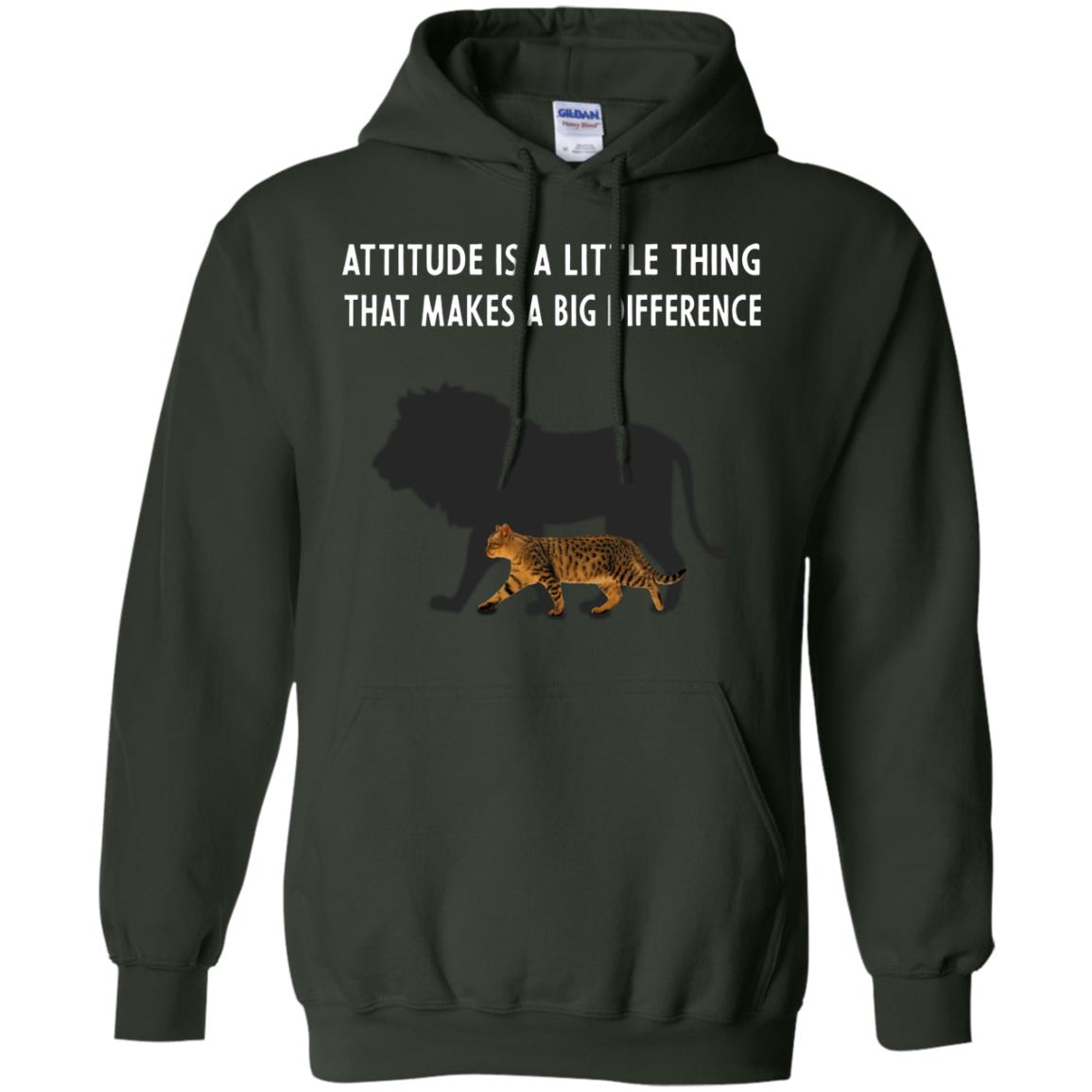 Attitude Is Little Thing That Make A Big Difference Best Quote Shirt Forest Green