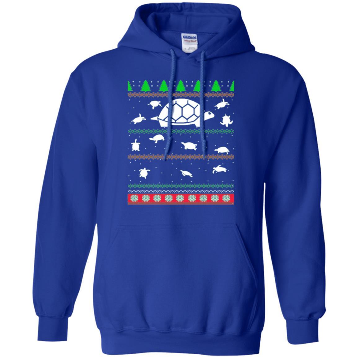 Christmas T-shirt Turtle Lover Merry Christmas Royal