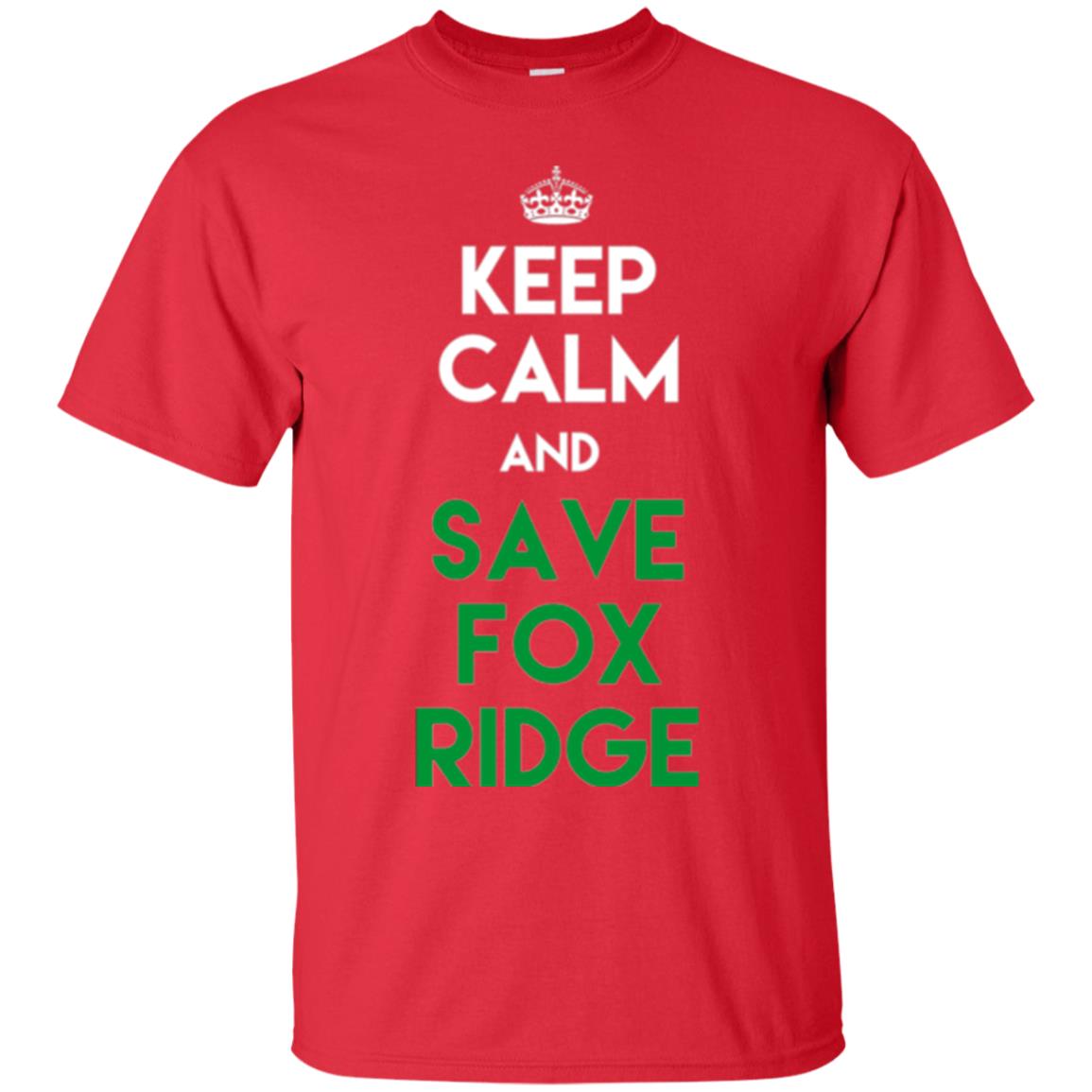 Elementary T-shirt Keep Calm And Save Fox Ridge T-shirt Red