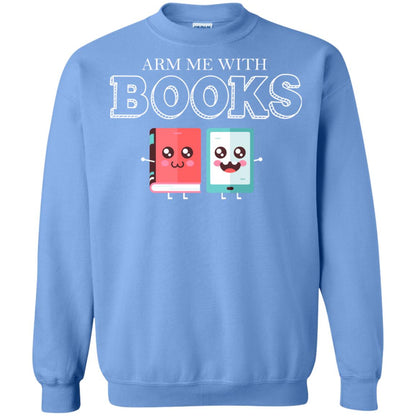 Arm Me With Books Gun Control T-shirt Carolina Blue