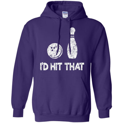 Funny Bowling Lover T-shirt T-shirt I_d Hit That Purple