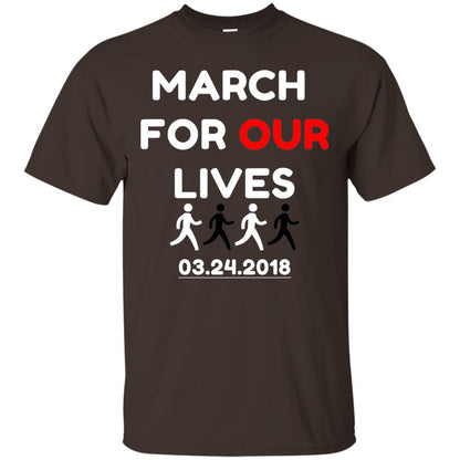 March For Our Lives Gun Control T-shirt Dark Chocolate