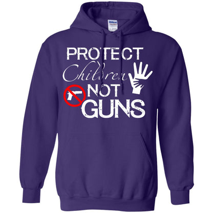 Anti Gun T-shirt Protect Children Not Gun Purple