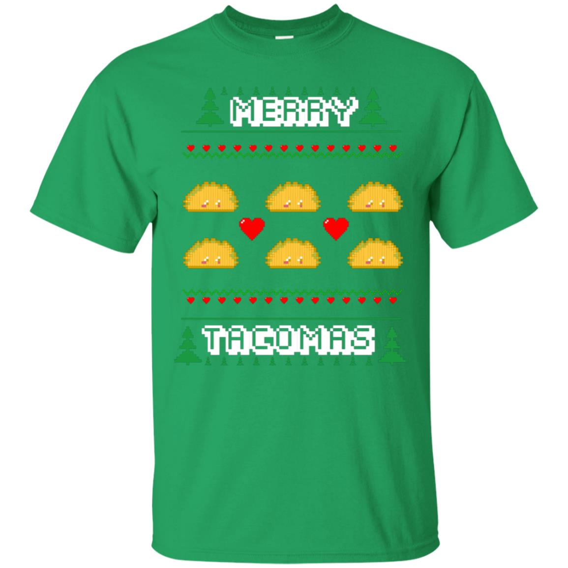 Merry Tacomas X-mas Gift Shirt For Taco Lovers Irish Green