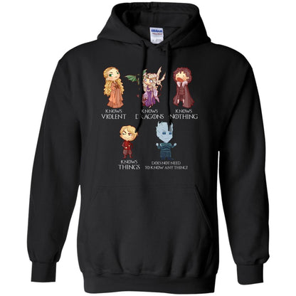 Know Something Game Of Thrones Fan T-shirt Black