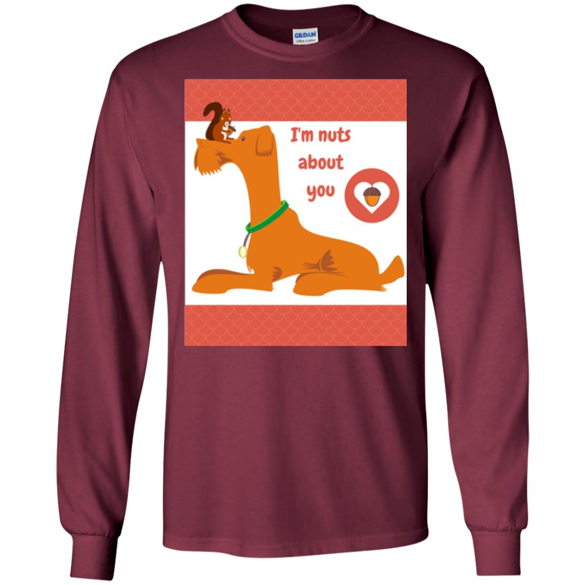 I_m Nuts About You T-shirt Maroon
