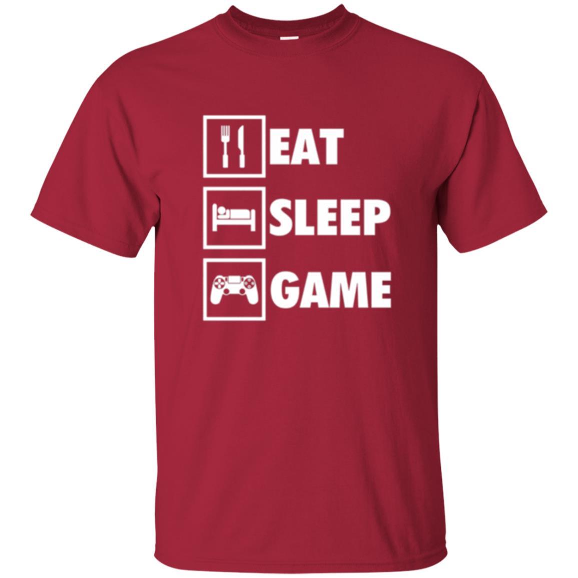 Gamer T-shirt Eat Sleep Game Cardinal
