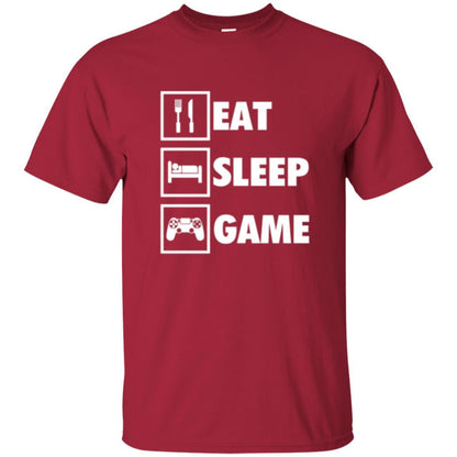 Gamer T-shirt Eat Sleep Game Cardinal