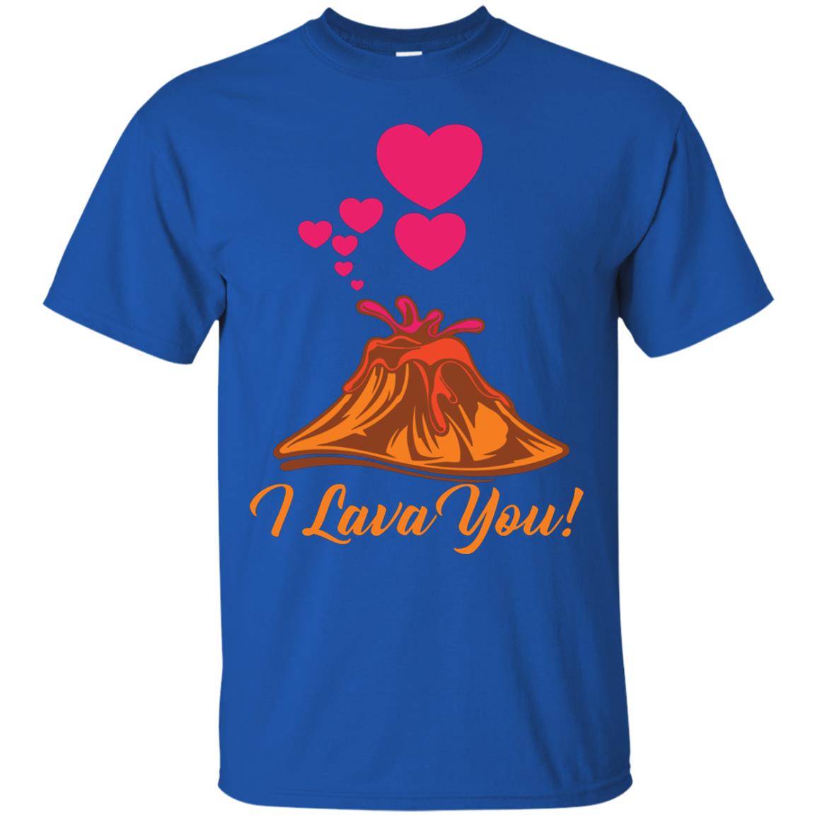 Valentines Day T-shirt I Lava You Royal