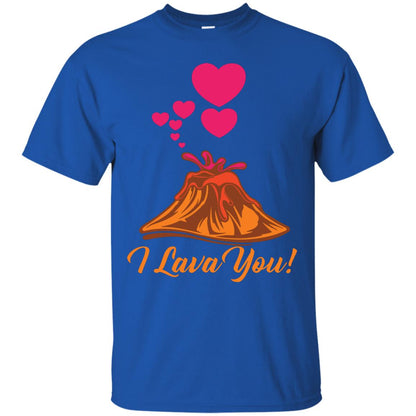 Valentines Day T-shirt I Lava You Royal