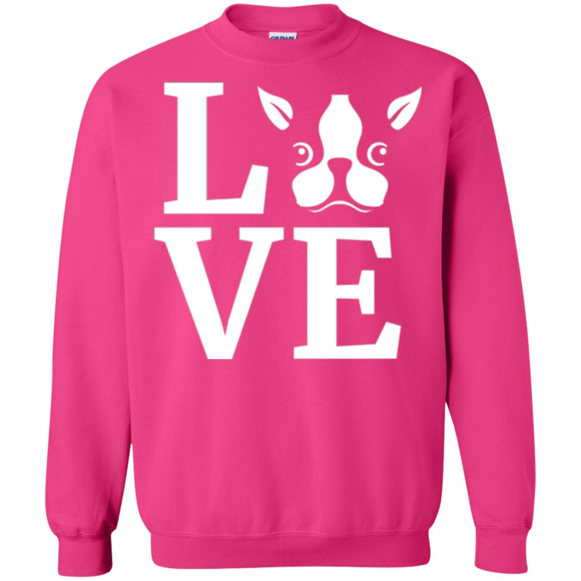 Dog Lovers T-shirt I Love My Boston Terrier Heliconia