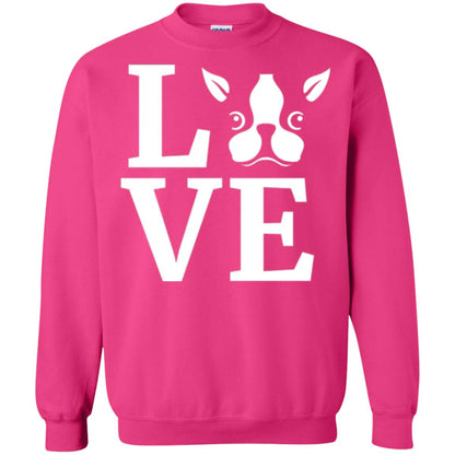 Dog Lovers T-shirt I Love My Boston Terrier Heliconia
