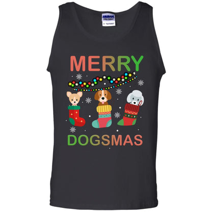 Merry Dogsmas X-mas Gift Shirt For Dogs Lovers Black