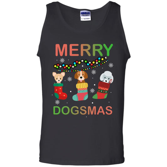 Merry Dogsmas X-mas Gift Shirt For Dogs Lovers Black