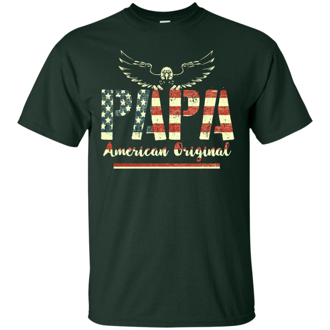 Papa American Original Grandparents T-shirt Forest