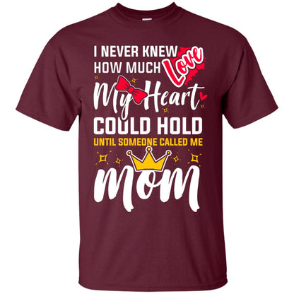 Untill Someone Called Me Mom Mommy Shirt Maroon