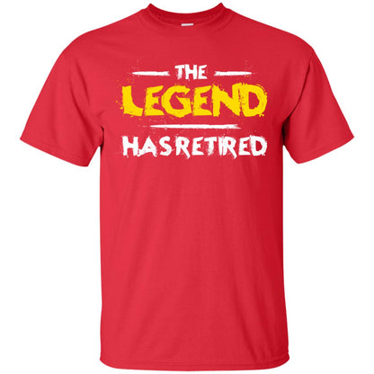 Retirement T-shirt The Legend Has Retired Red