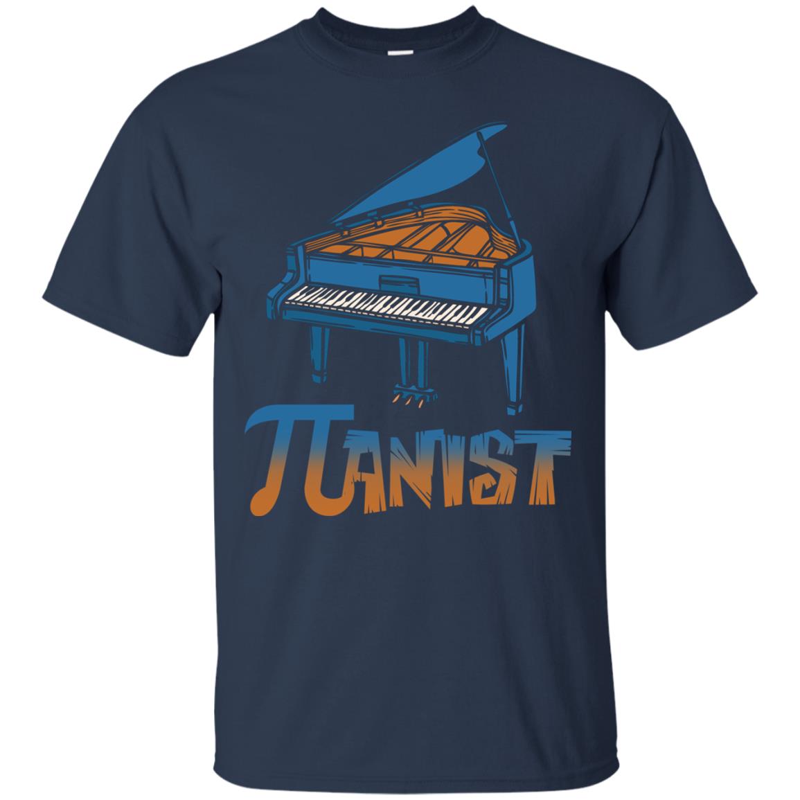 Pianist T-shirt Pi Day With Piano Navy