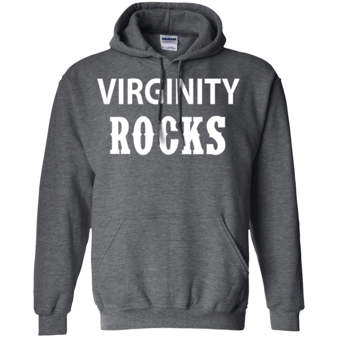 Virginity Rocks T-shirt Dark Heather