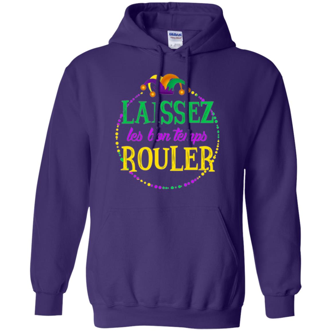 Mardi Gras T-shirt Laissez Les Bon Temps Rouler Purple