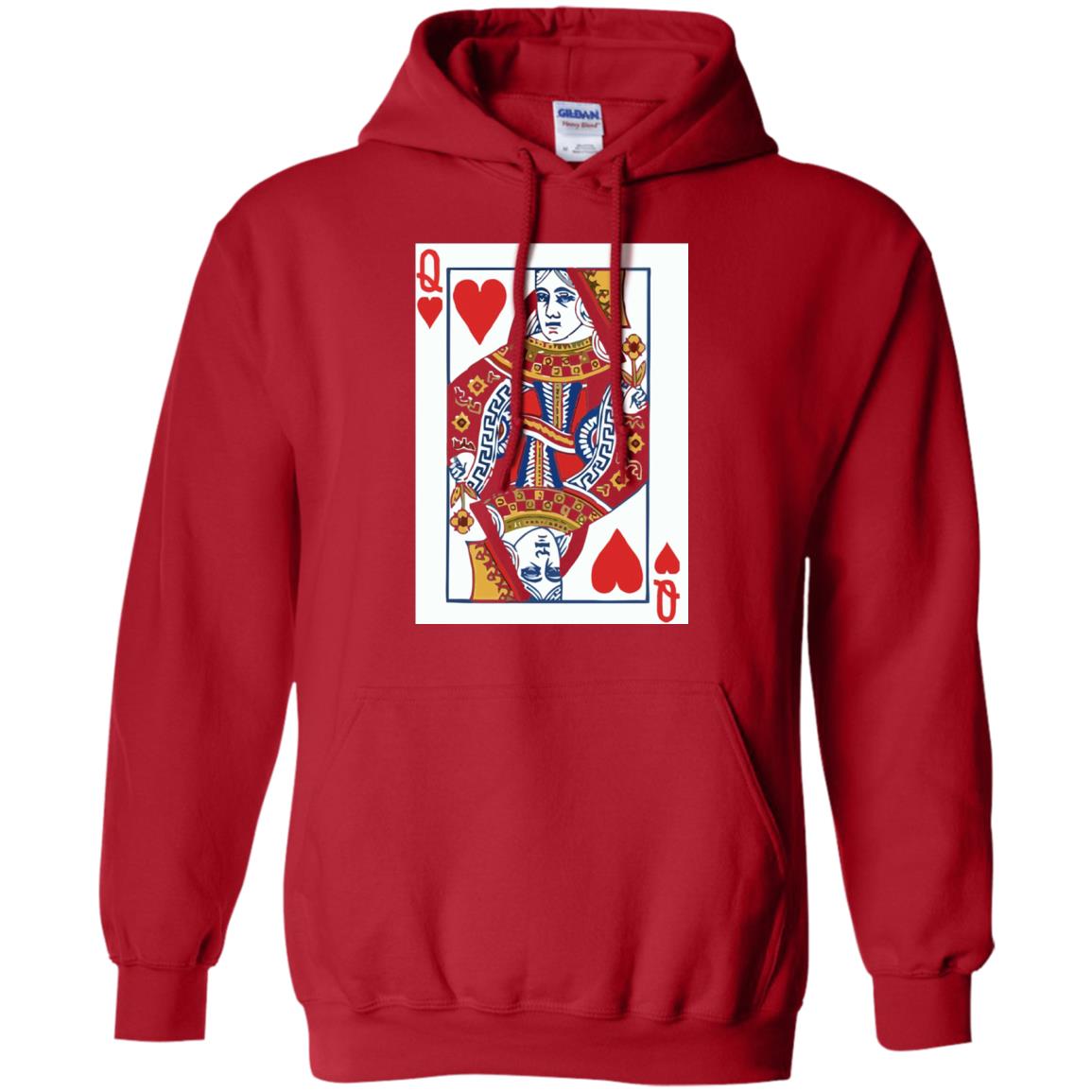 Valentines Day T-shirt Queen Of Hearts Cards Couple Red