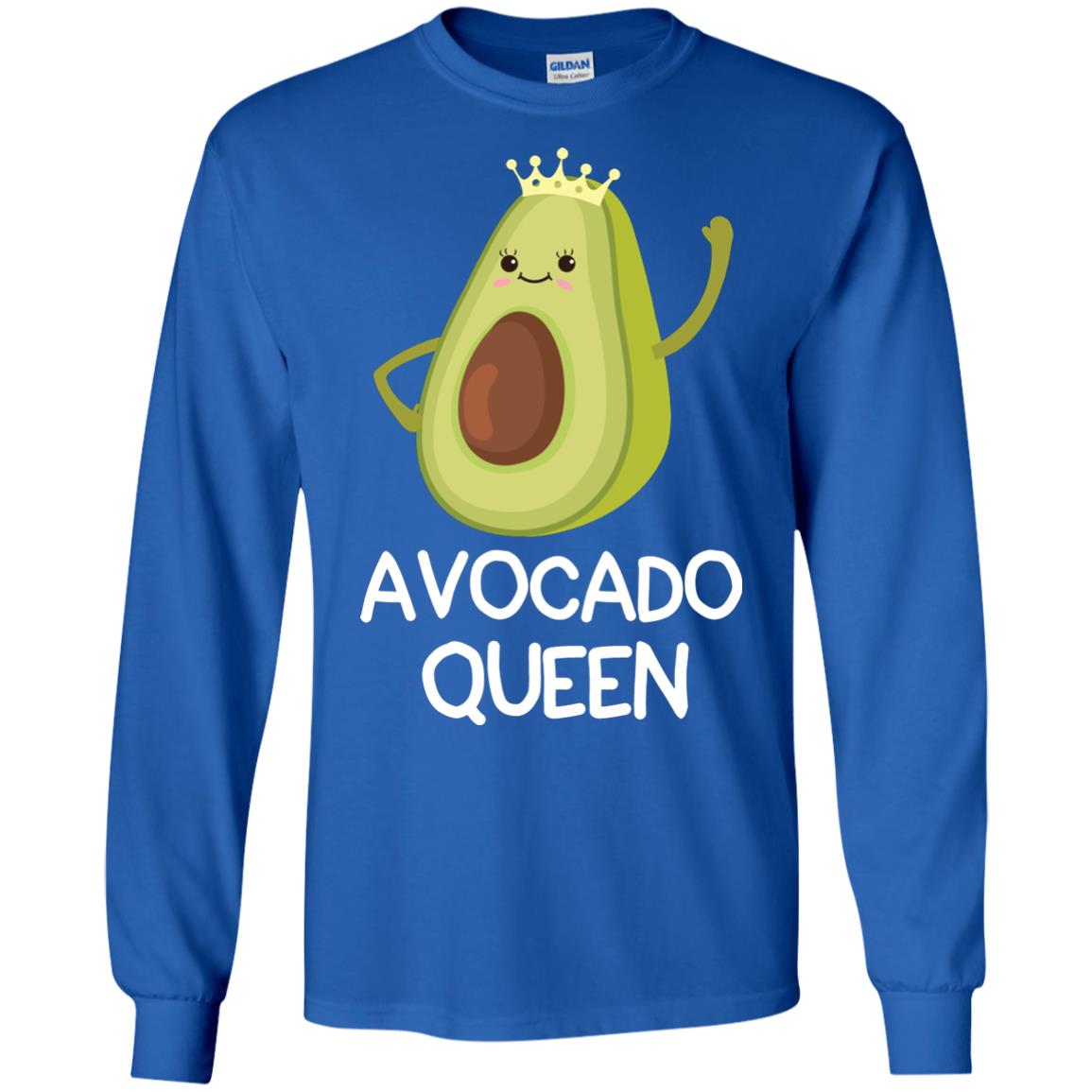 Avocado Queen Vegetarian Shirt For Girls Royal