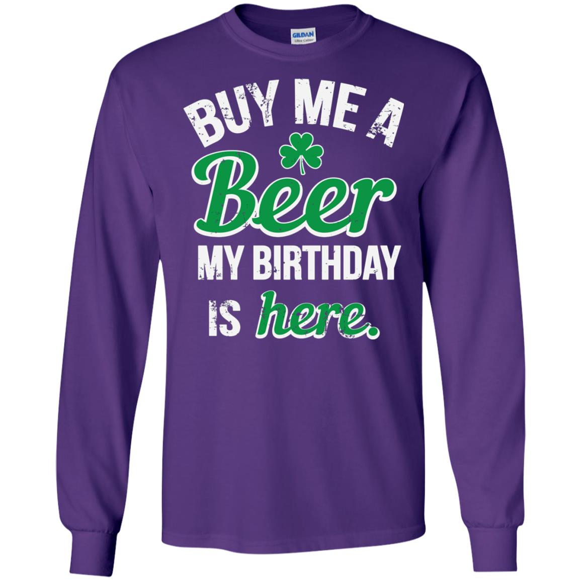 Buy Me A Beer Saint Patricks Day T-shirt Purple