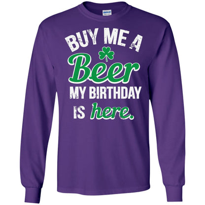 Buy Me A Beer Saint Patricks Day T-shirt Purple