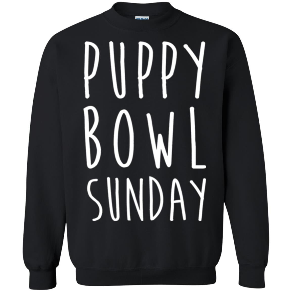 Football Dog Lover T-shirt Puppy Bowl Sunday T-shirt Black