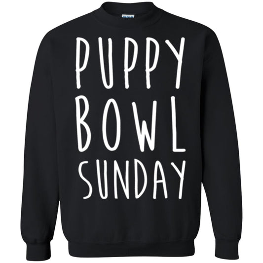 Football Dog Lover T-shirt Puppy Bowl Sunday T-shirt Black