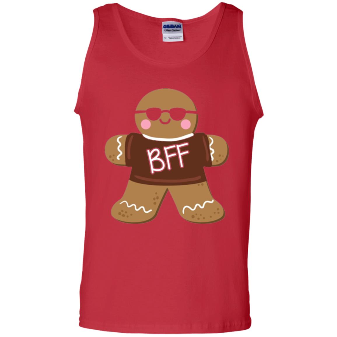 Gingerbread T-shirt Best Friend Forever Red