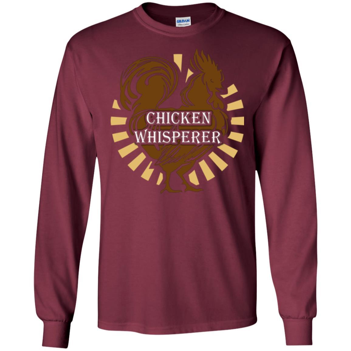 Farmer T-shirt Chicken Whisperer Maroon
