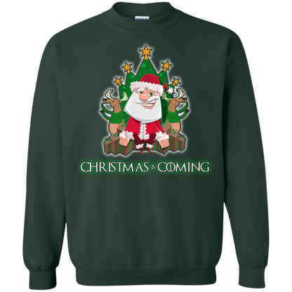 Christmas Is Coming T-shirt Forest Green