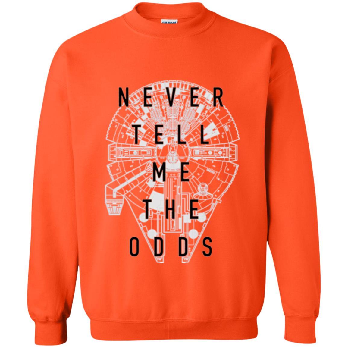 Film T-shirt Falcon Never Tell Me The Odds T-shirt Orange