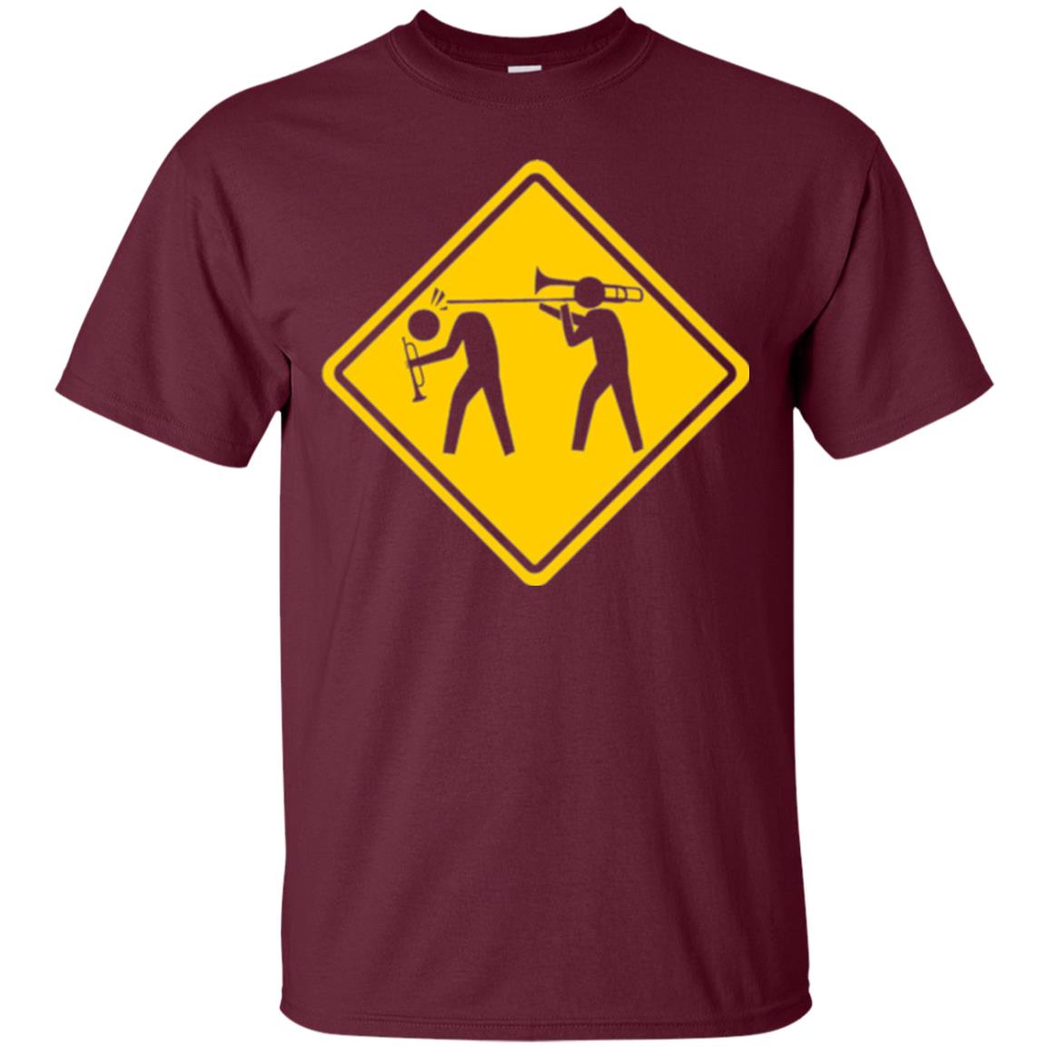 Funny Trombonist T-shirt Maroon