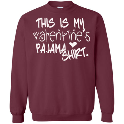 Valentine_s Day T-shirt This Is My Valentines Pajama Shirt Maroon