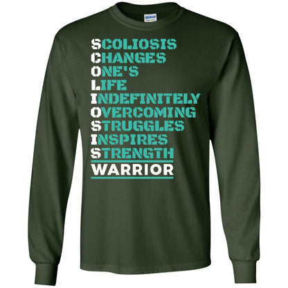 Changes One_s Life Indefinitely Overcoming Struggles Inspires Strength Coliosis Warrior Forest Green