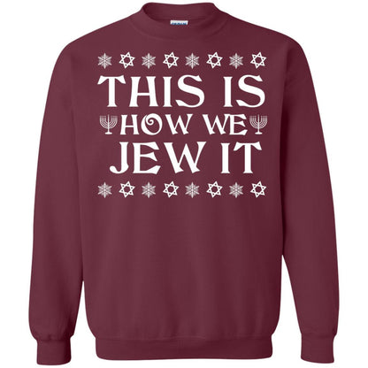 This Is How We Jew It T-Shirt Maroon