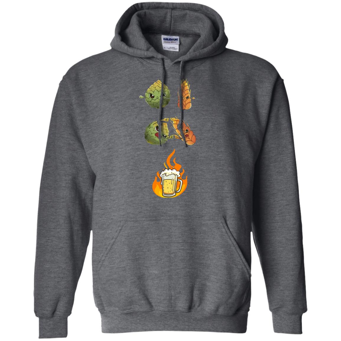Beer Lover T-shirt Beer Fusion Dark Heather