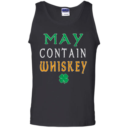 May Contain Whiskey St. Patrick_s Day T-shirt Black