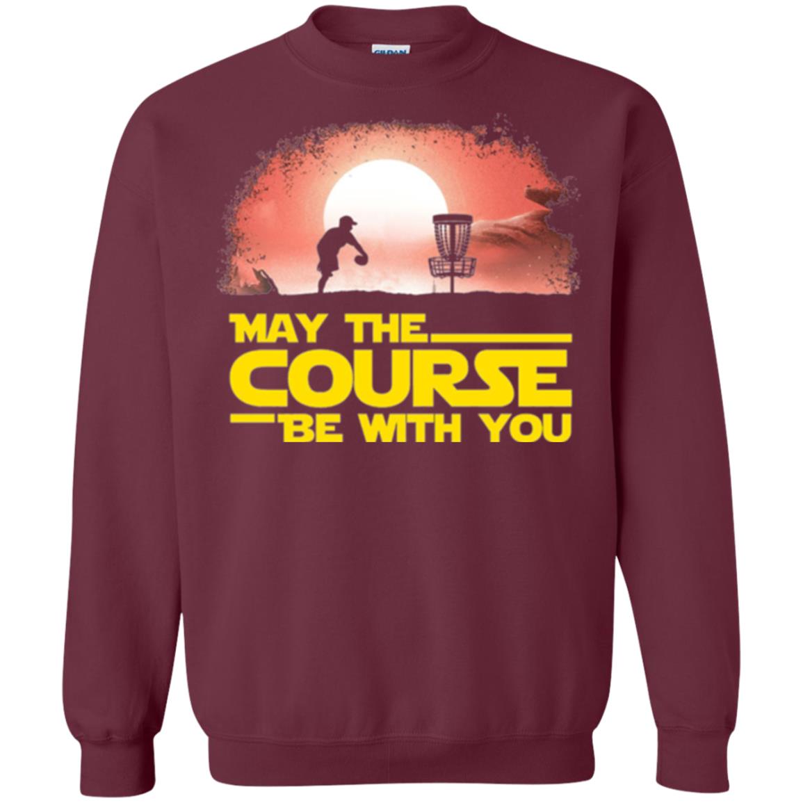 May The Course Be With You T-shirt Maroon