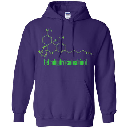 Canabis Molecule T-shirt Tetrahydrocannabinol Thc Purple