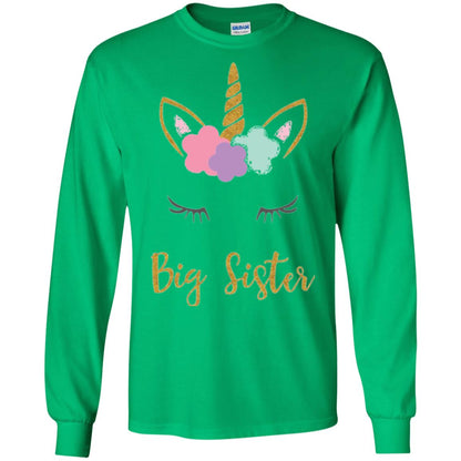 Family T-shirt Big Sister Irish Green