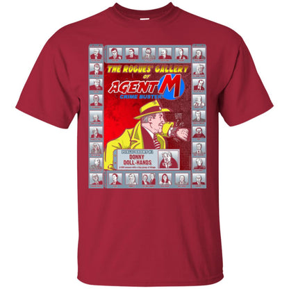 The Rogues' Gallery Of Agent M T-shirt Cardinal