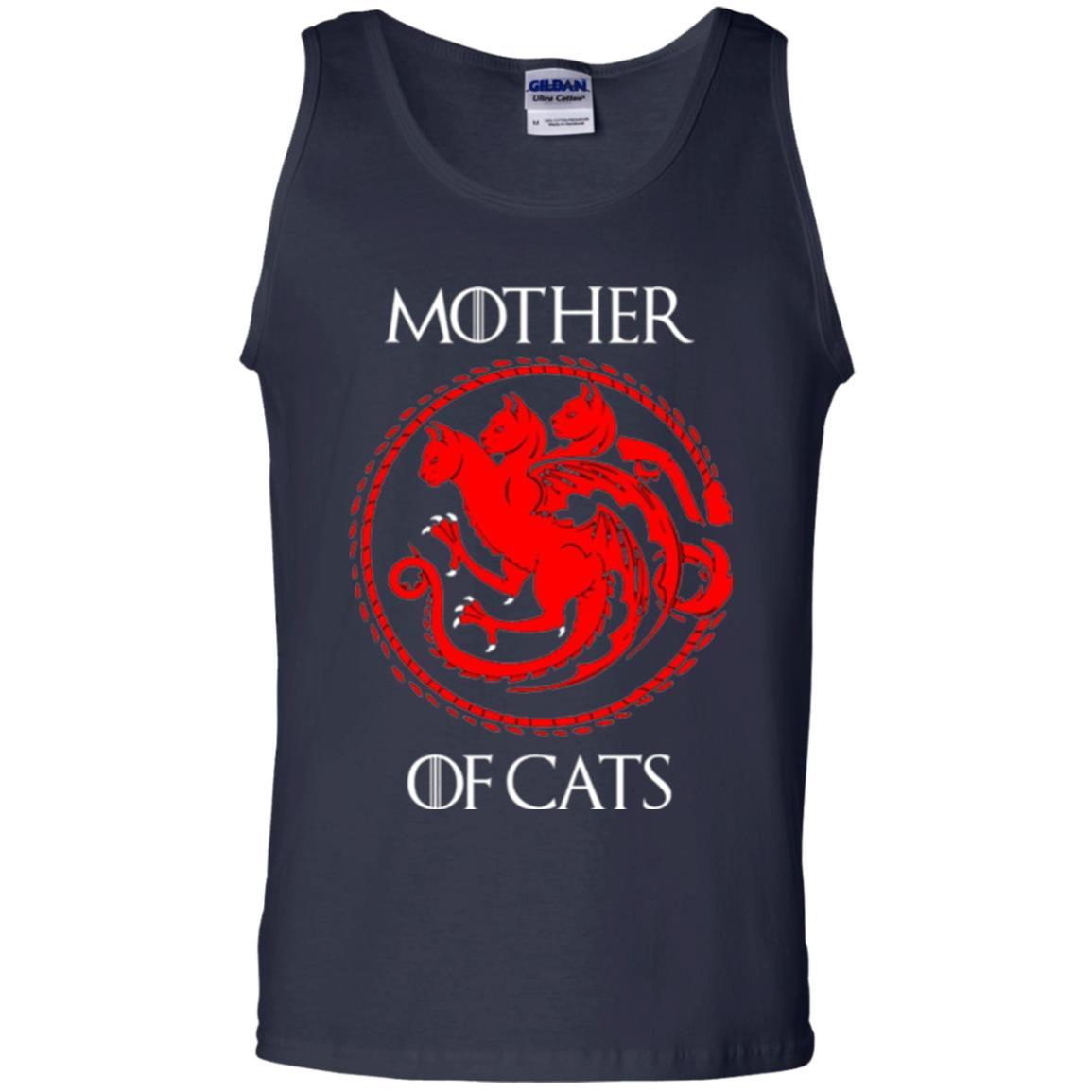 Cat Lover T-shirt Mother Of Cats Hot Navy